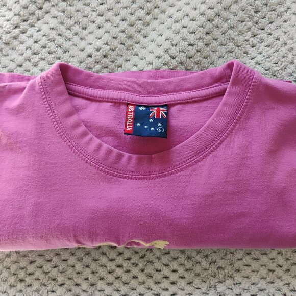 Cairns Australia Pink Embroidered Koala T-Shirt Size L - Picture 6 of 6